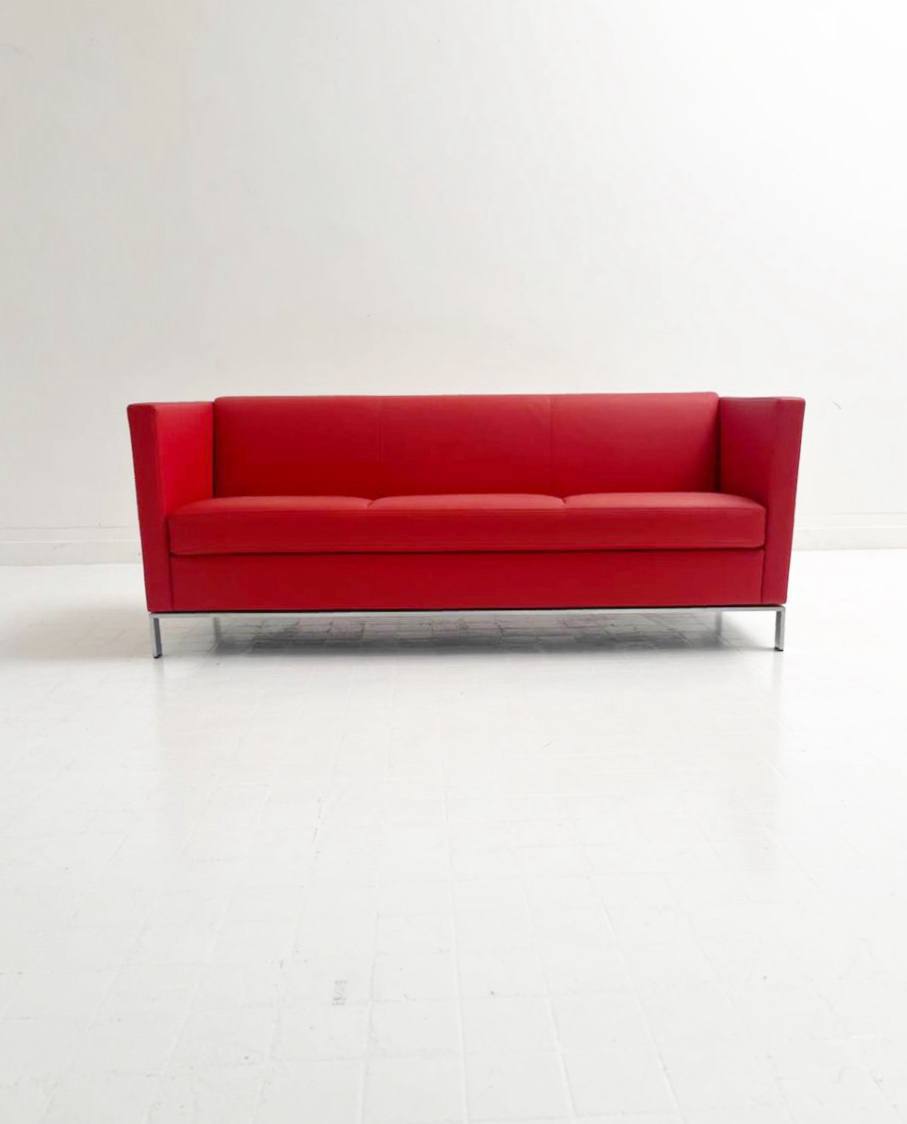 Red_vintage_Walter_Knoll_Norman_Foster_501_leather_three