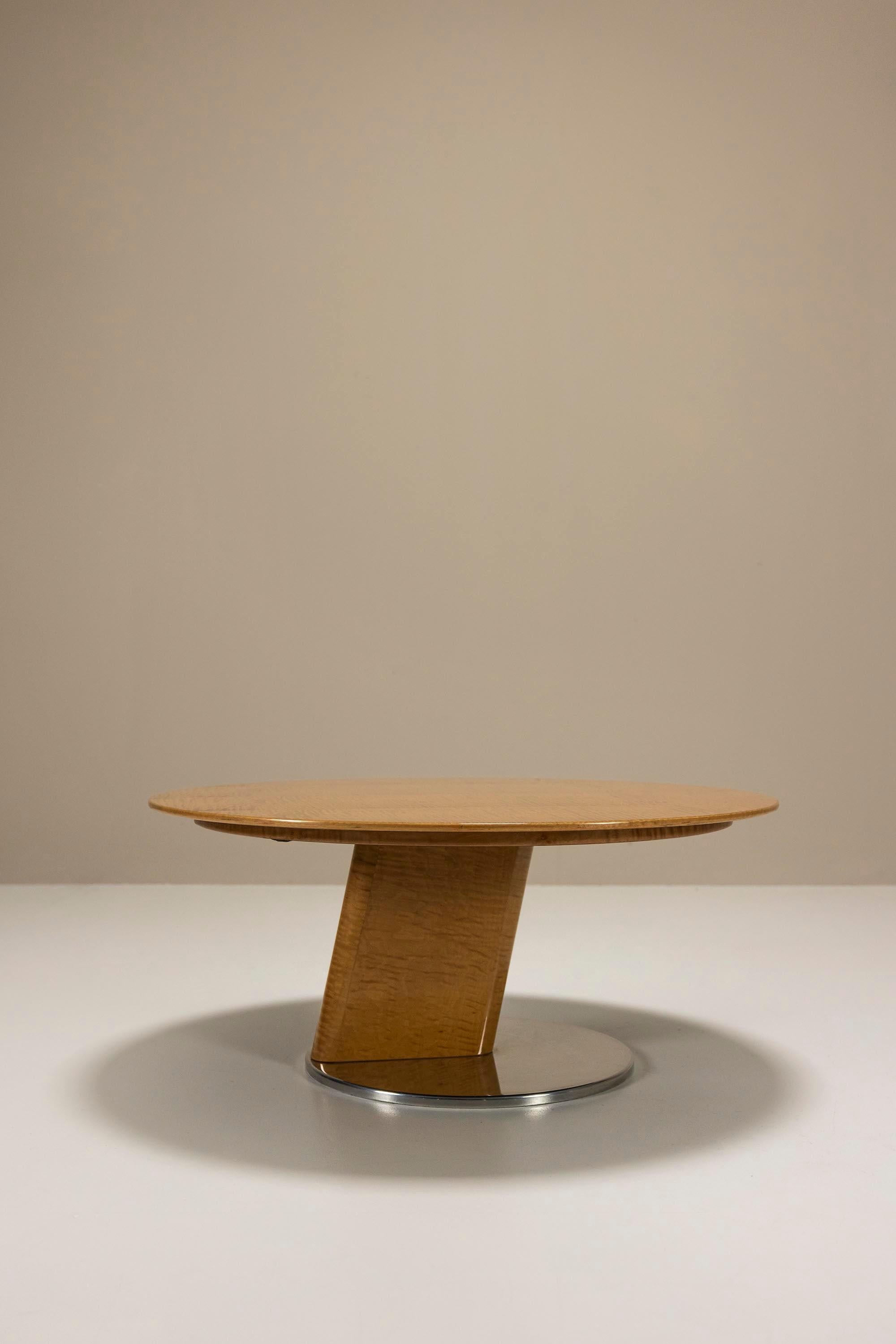 Round_Coffee_Table_In_Bird_s_Eye_Maple_And_Aluminum_By_Sergio_Saporiti