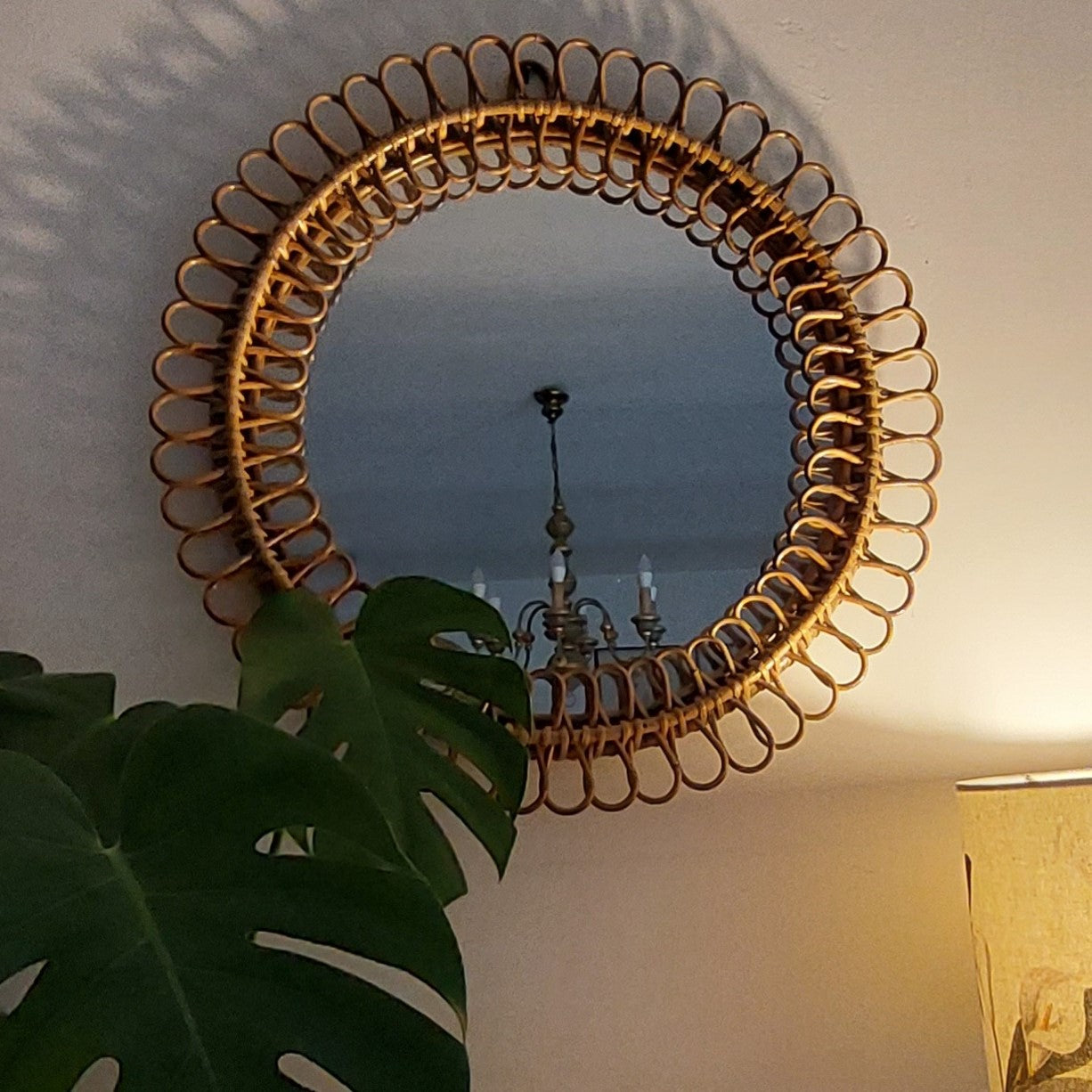 Round_Italian_Riviera_Style_Bamboo_Mid_Century_Mirror_designed_by_Franco_Albini