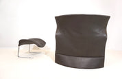 Saporiti_Vela_Alta_leather_armchair_with_ottoman 