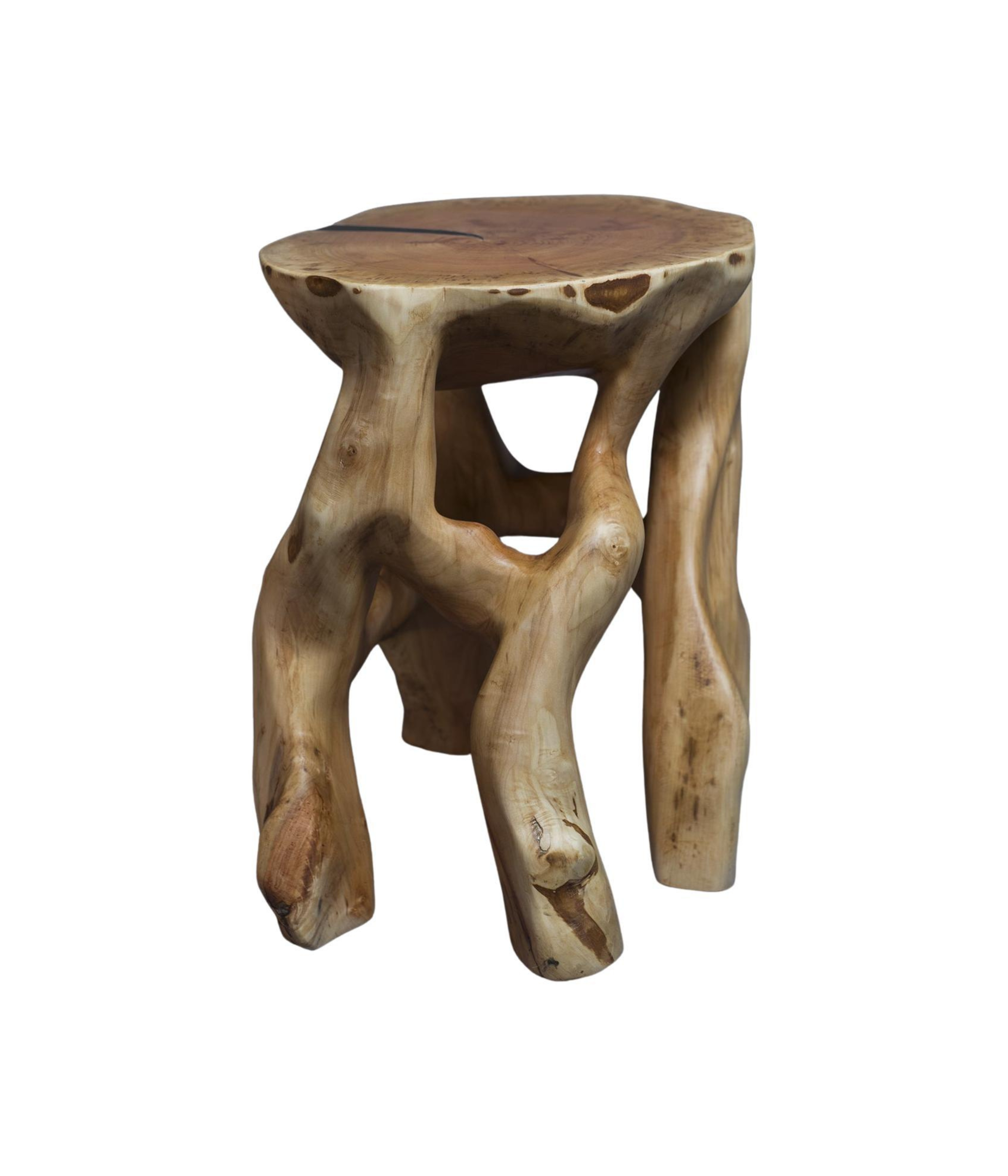 Satyrs_Solid_Wood_Contemporary_Sculptural_Side_Table