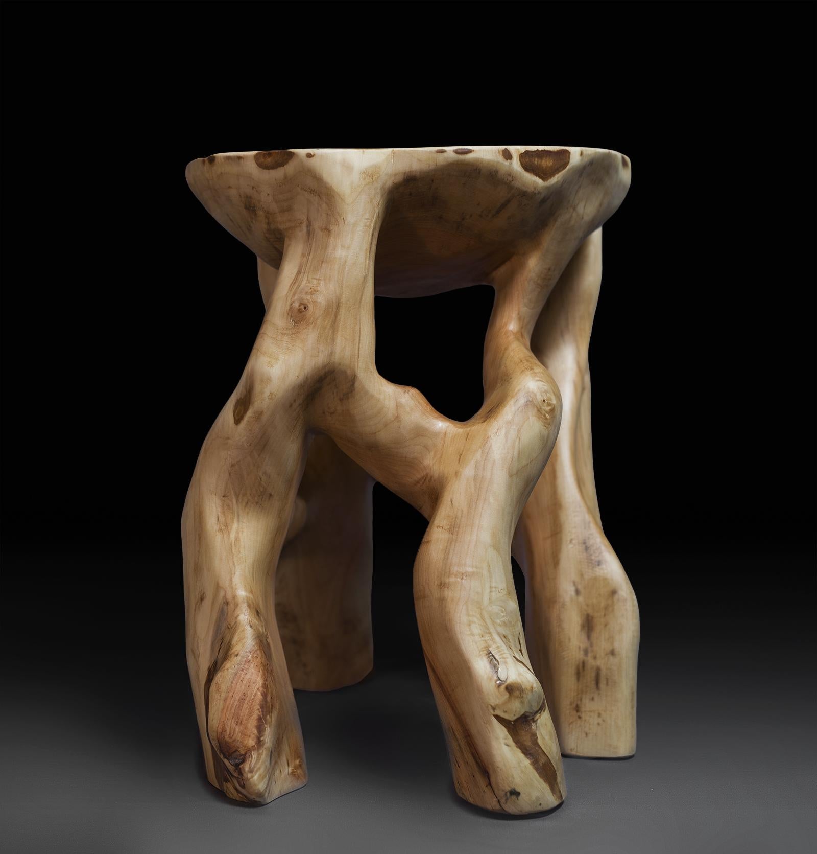 Satyrs,_Solid_Wood_Contemporary_Sculptural_Side_Table
