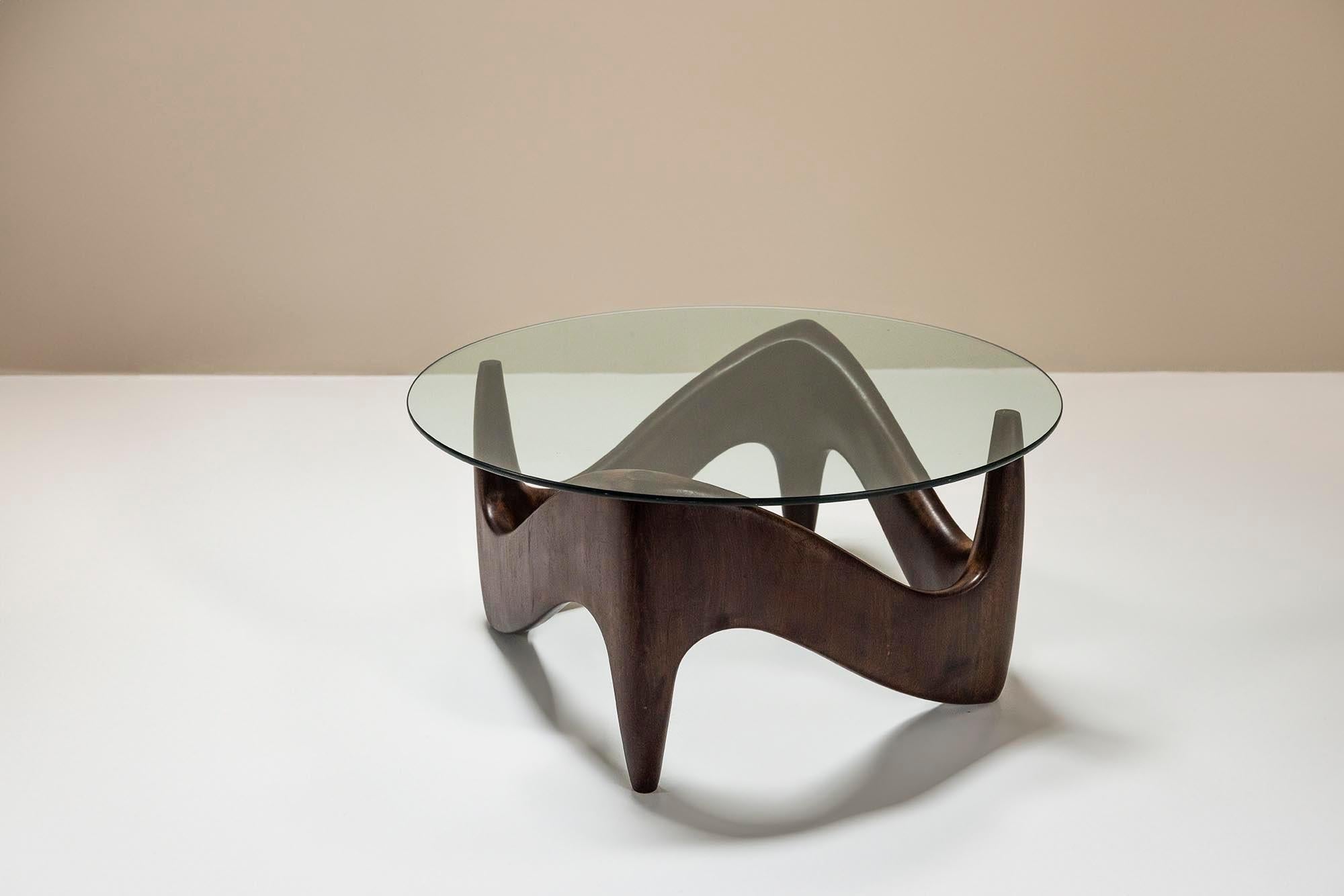 Sculptural_And_Organic_Shaped_Coffee_Table_In_Wood_And_Glass_Italy_1970s