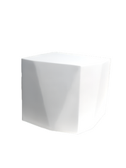 Sculptural_White_Plaster_Side_Table