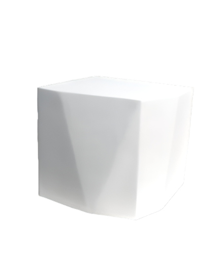 Sculptural_White_Plaster_Side_Table