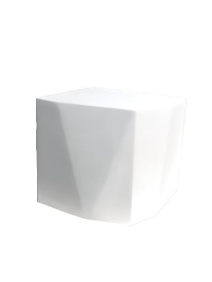 Sculptural_White_Plaster_Side_Table