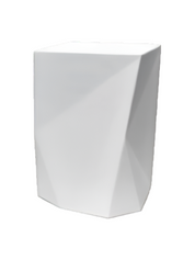 Sculptural_White_Plaster_Side_Table_by_Benediko