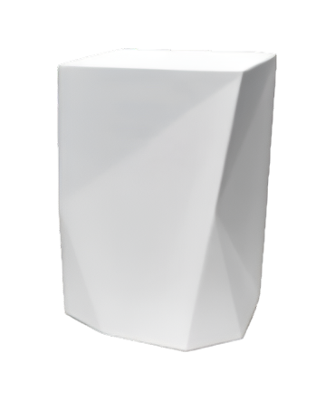 Sculptural_White_Plaster_Side_Table_by_Benediko