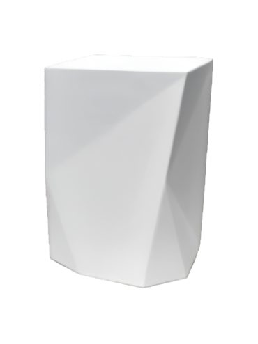 Sculptural_White_Plaster_Side_Table_by_Benediko