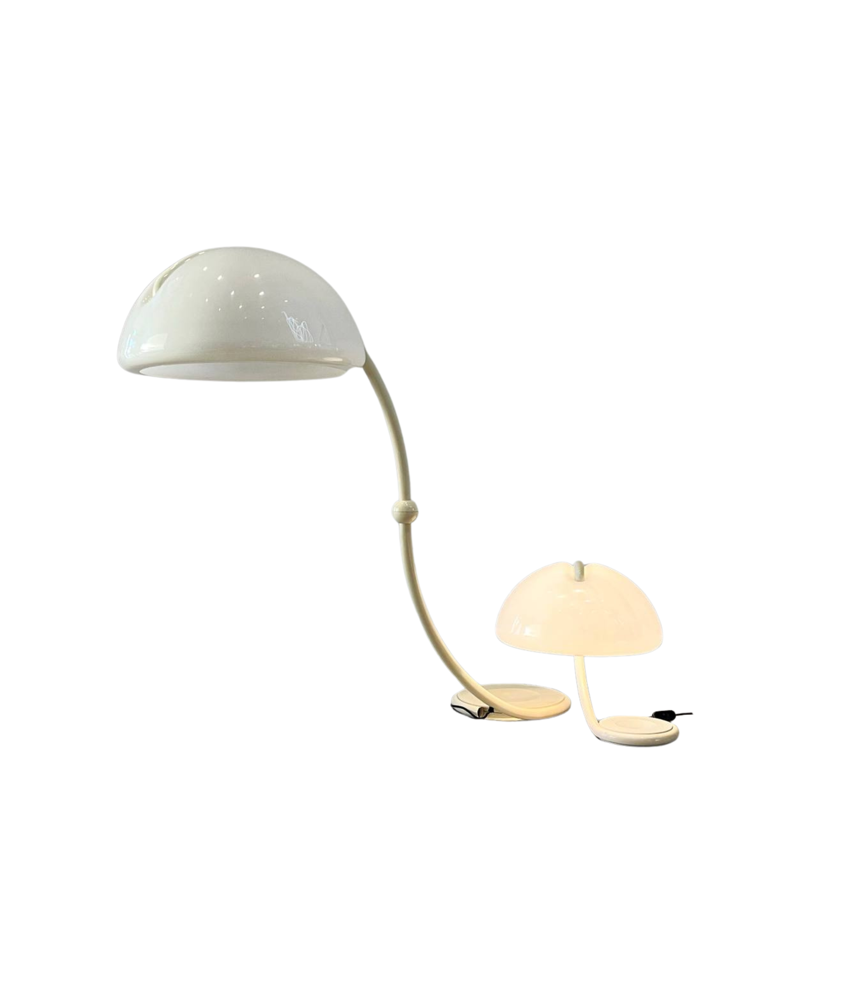 Set:_2_Serpente_&_Cobra_lamps_by_Elio_Martinelli_for_Martinelli_Luce,_1960s