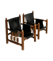 Set_of_2_Brutalist_Oak_Chairs_with_Faux_Leather_in_the_Style_of_Charles_Dudouyt_1950s