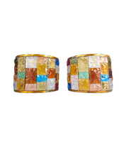 Set_of_2_Multicolored_Hammered_Glass_and_Wrought_Iron_Sconces_by_Longobard,_Italy,_1970s