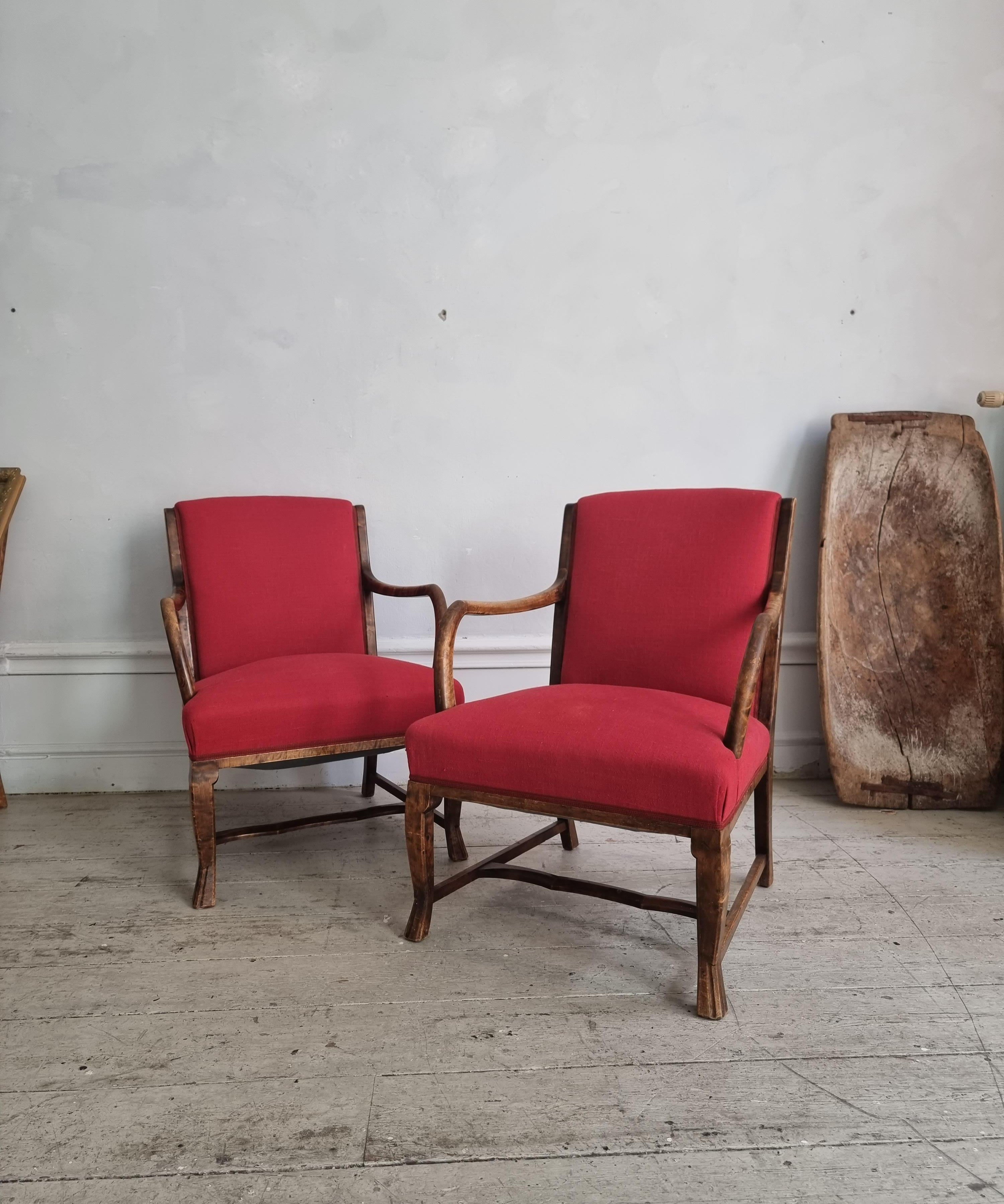 Set_of_2_armchairs_Swedish_Grace_1930s