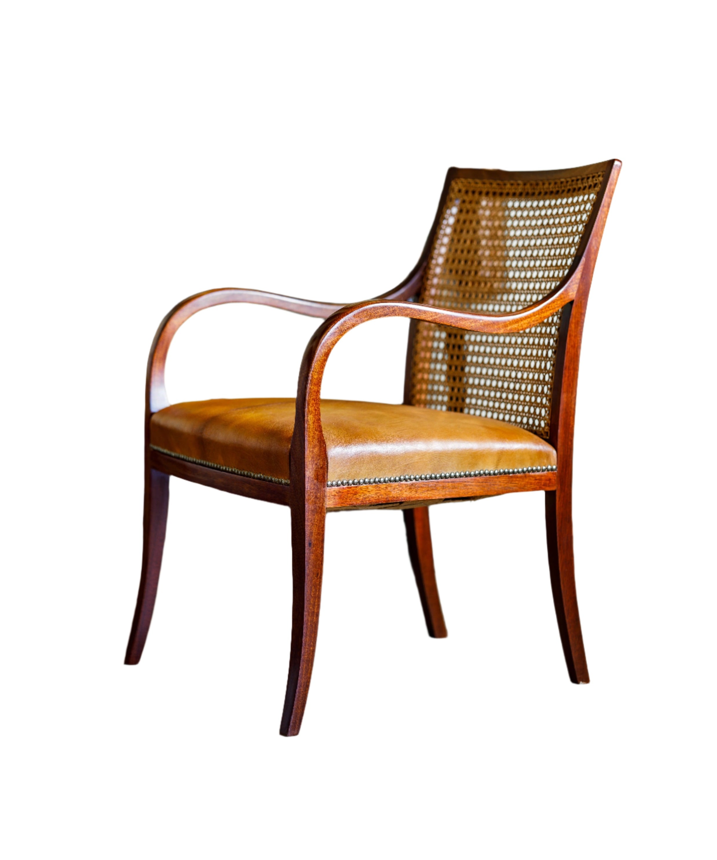 Set_of_4_Armchairs_in_Leather_and_Rattan_by_Frits_Henningsen