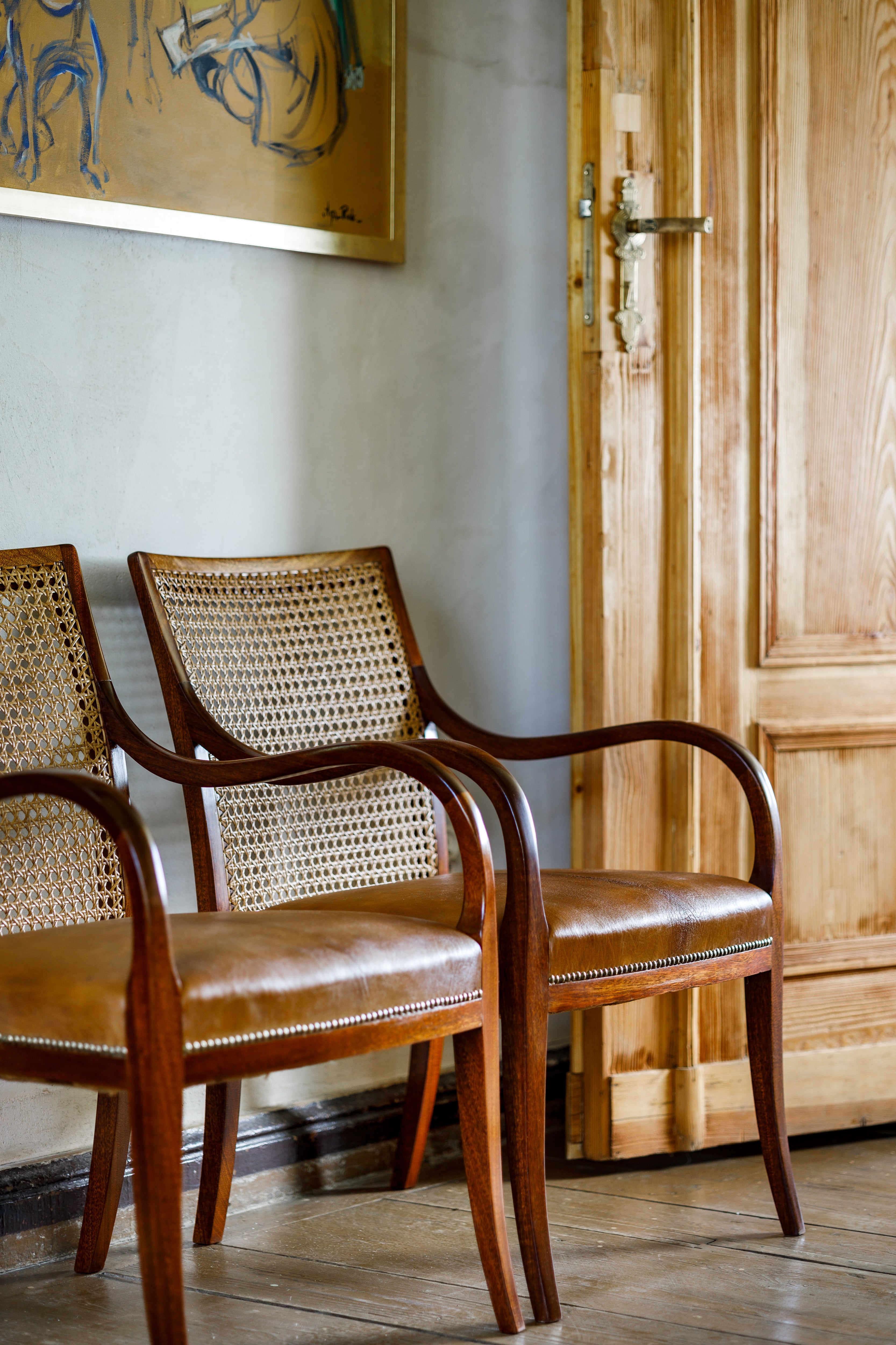Set_of_4_Armchairs_in_Leather_and_Rattan_by_Frits_Henningsen