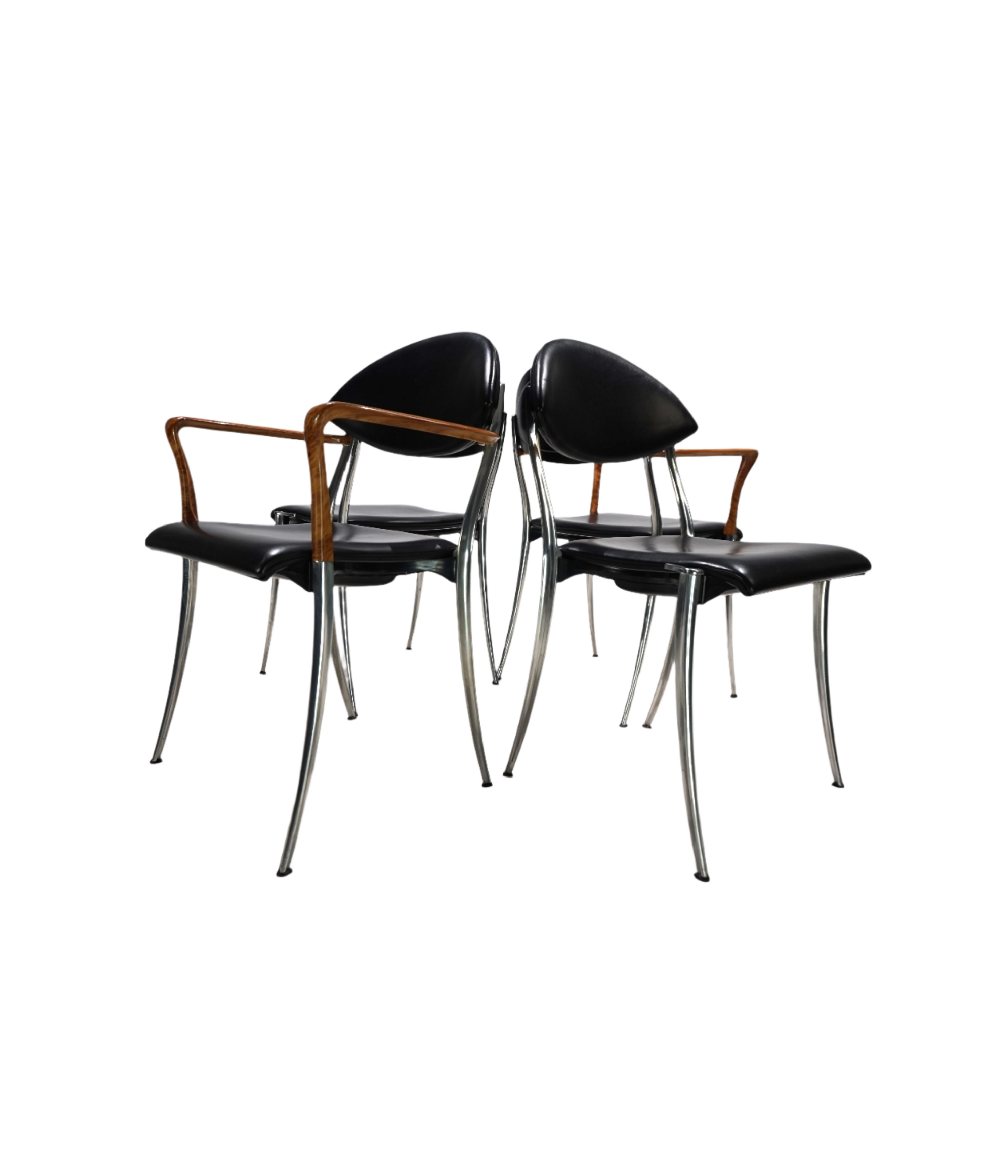 Set_of_4_Coro_dining_chairs_by_Luigi_Origlia_1980