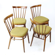 Set_of_4_Yellow_Fabric_and_wood_Dining_Chairs_By_Tatra_1960s