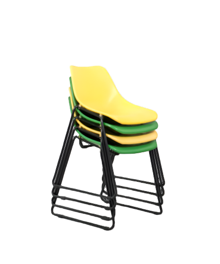 Set_of_4_Yellow_and_Green_Iron_Chairs