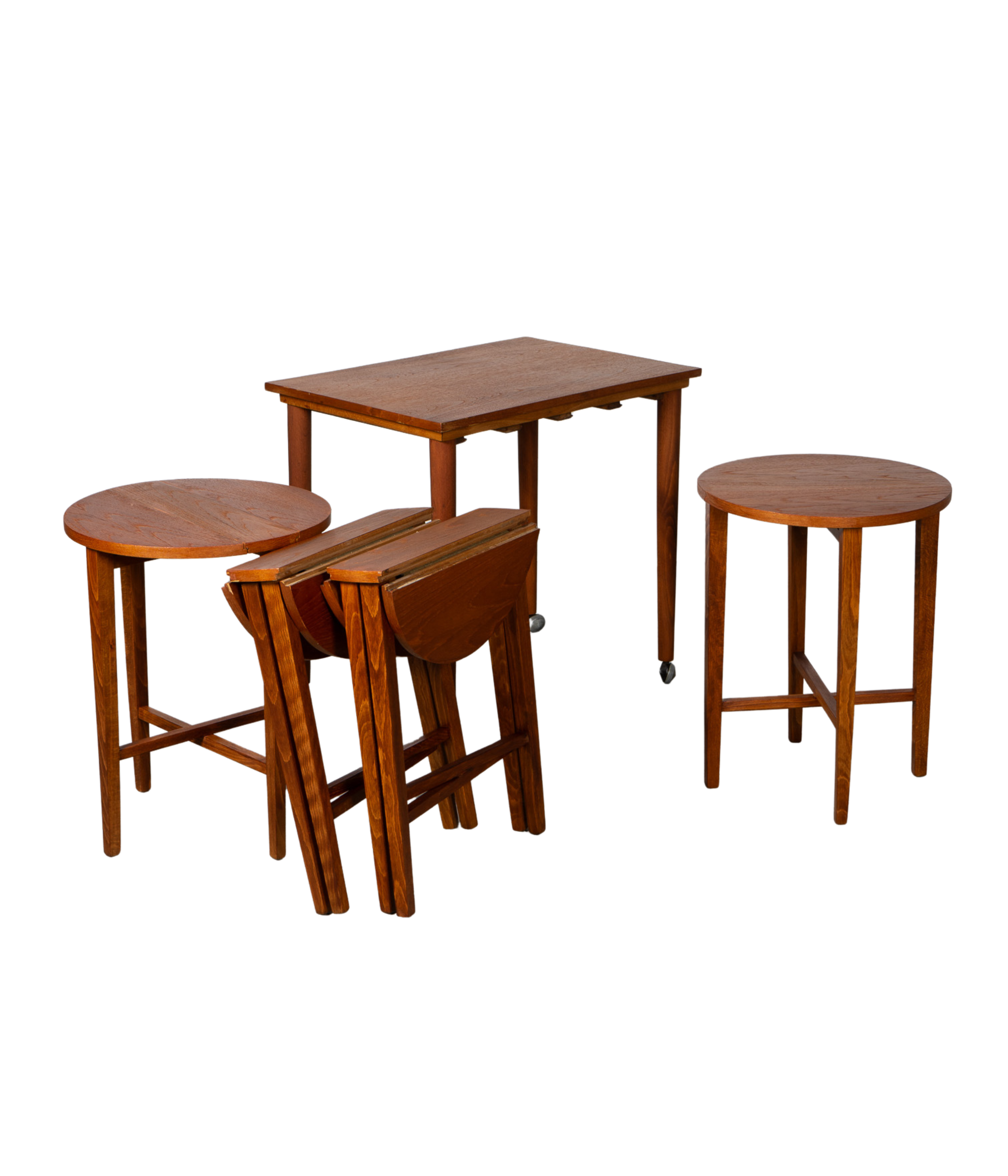 Set_of_5_Mid_Century_Nesting_Tables_and_Stools_by_P._Hundevad_for_Novy_Domov