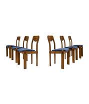 Set_of_6_Brutalist_Dining_Chairs_in_Oak_and_Blue_Upholstery_Germany_1960s