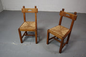Set_of_6_brutalist_rustic_dining_chairs_in_Oak_and_Rush_1960_s