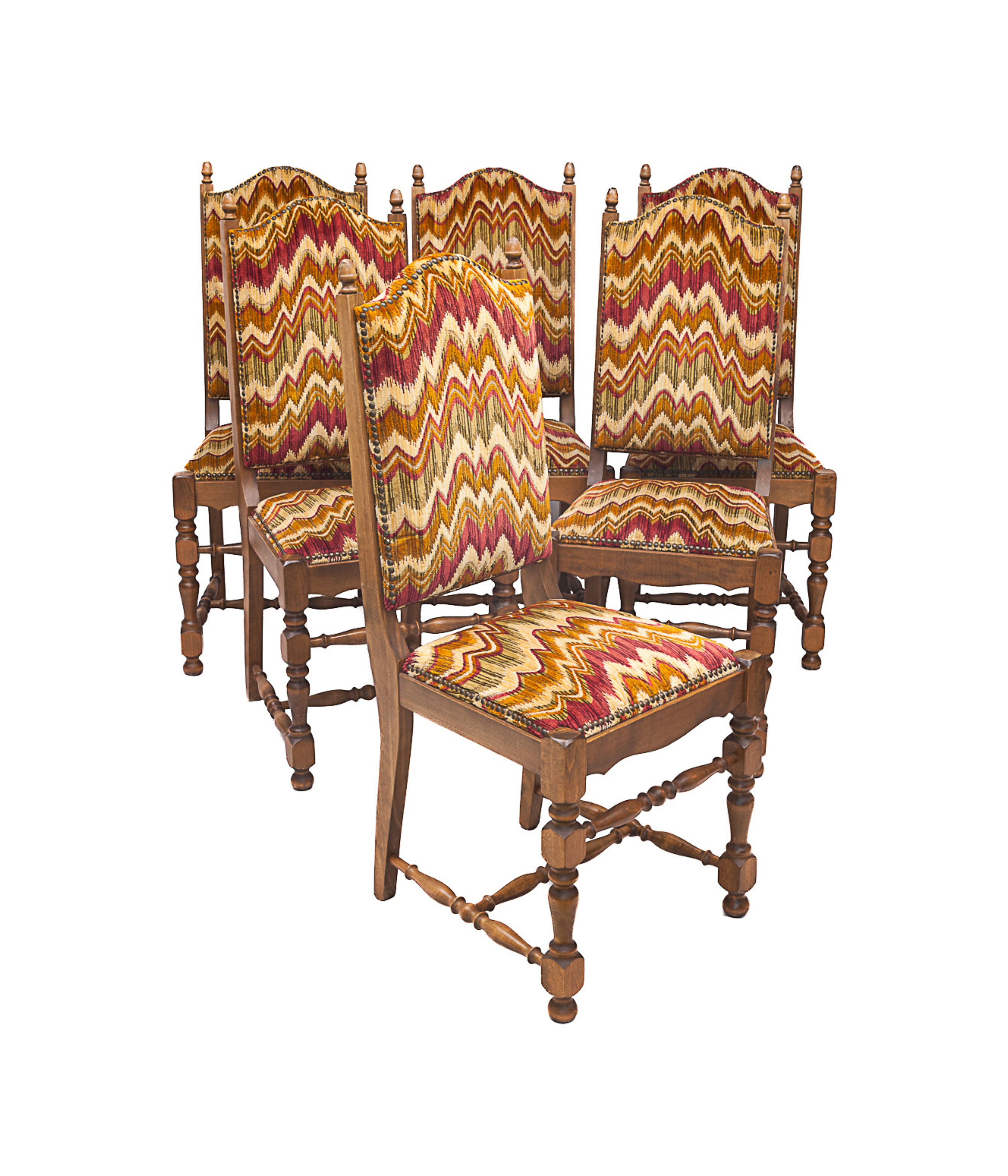 Set_of_6_studded_high_chairs_1950