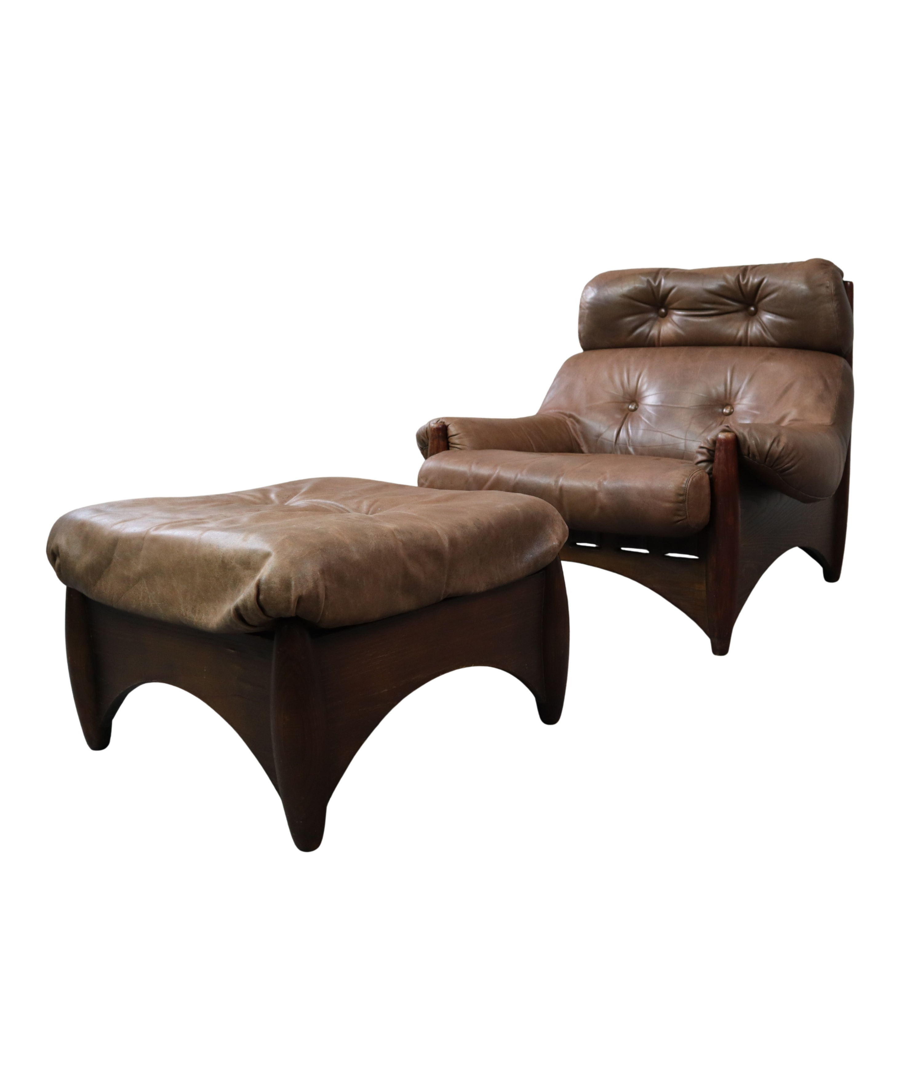 Set_of_Ranger_lounge_chair_with_ottoman_by_Erik_Deforce_for_Gervan_Belgium_1970