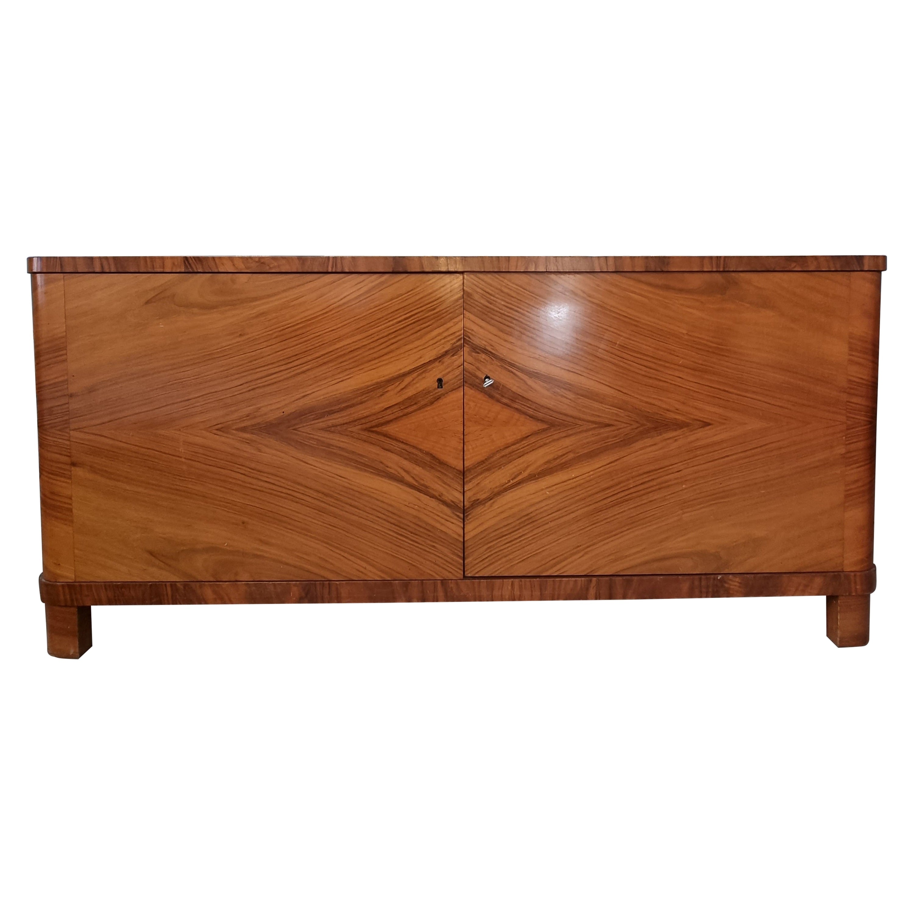 Sideboard_walnut_Swedish_Scandinavian_Modern_1940s