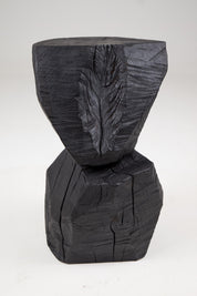 Solid_Burnt_Black_Wood,_Rustic_Sculptural_Side_Table