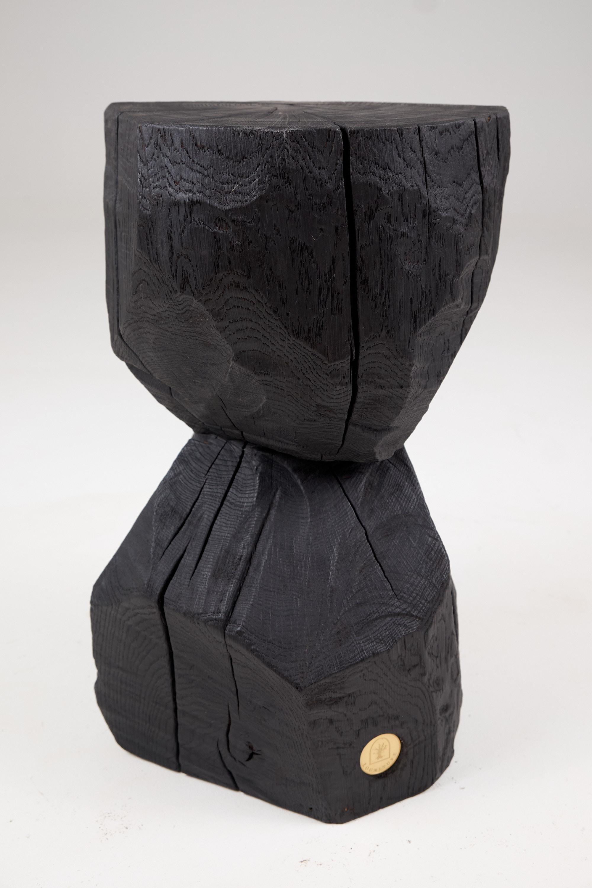 Solid_Burnt_Black_Wood,_Rustic_Sculptural_Side_Table