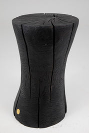Solid_Burnt_Wood_Brutalist_Sculptural_Side_Table_Pedestal_Jownik