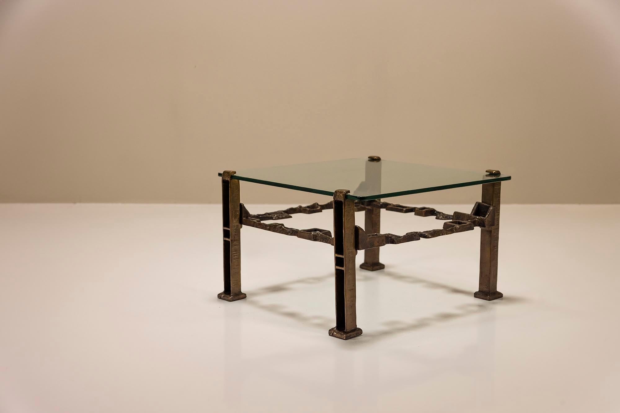 Square_Coffee_Table_In_Casted_Brass_And_Glass_Italy_1960_s