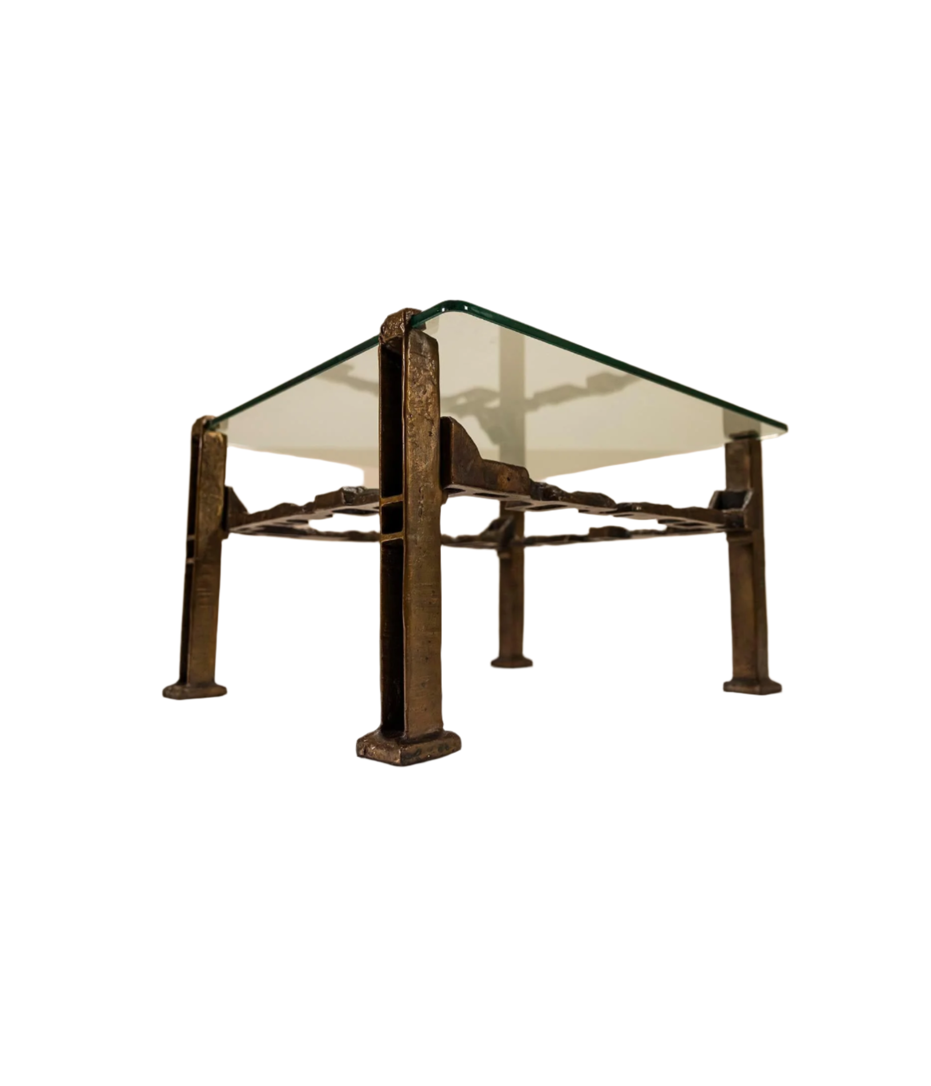 Square_Coffee_Table_In_Casted_Brass_And_Glass_Italy_1960_s
