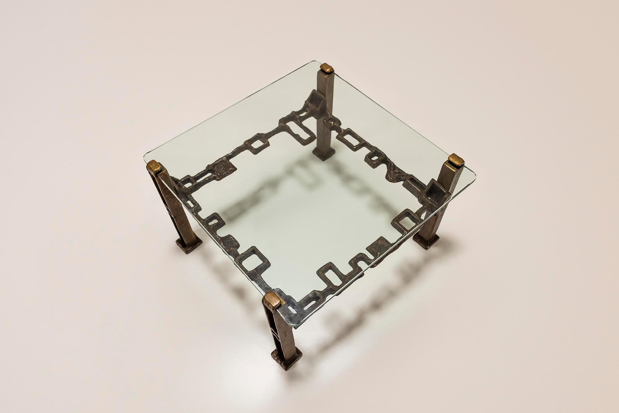 Square_Coffee_Table_In_Casted_Brass_And_Glass_Italy_1960_s