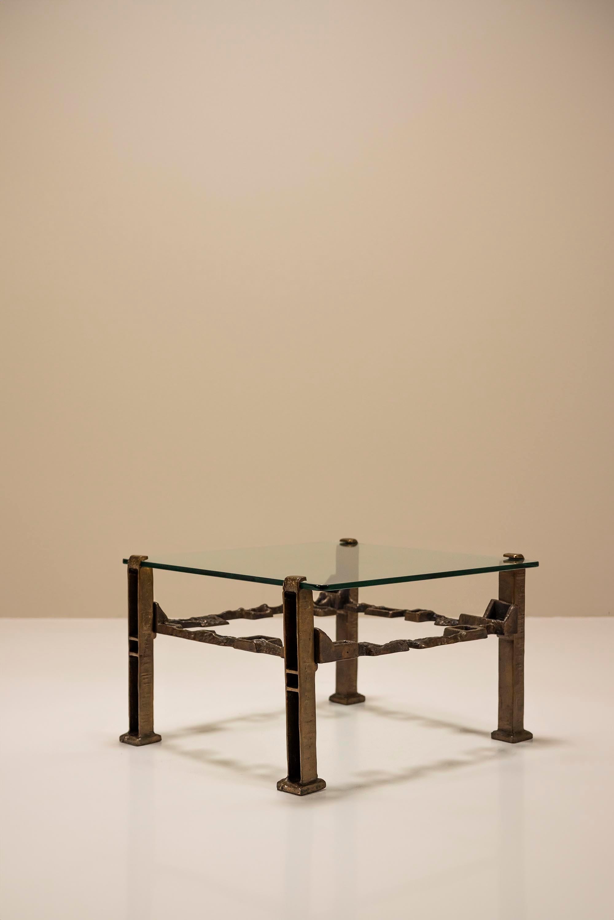 Square_Coffee_Table_In_Casted_Brass_And_Glass_Italy_1960_s