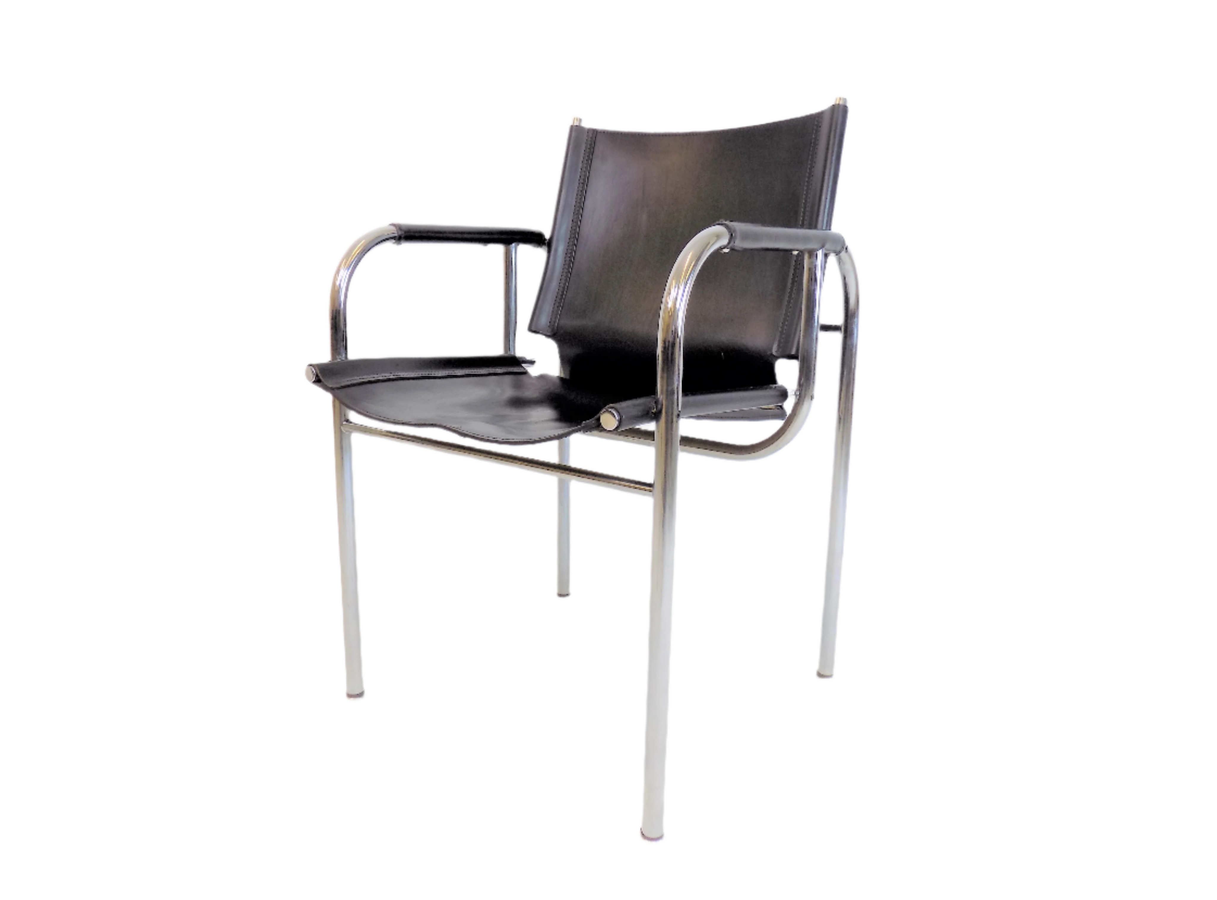 Strässle_HE_leather_lounge_chair_by_Hans_Eichenberger

