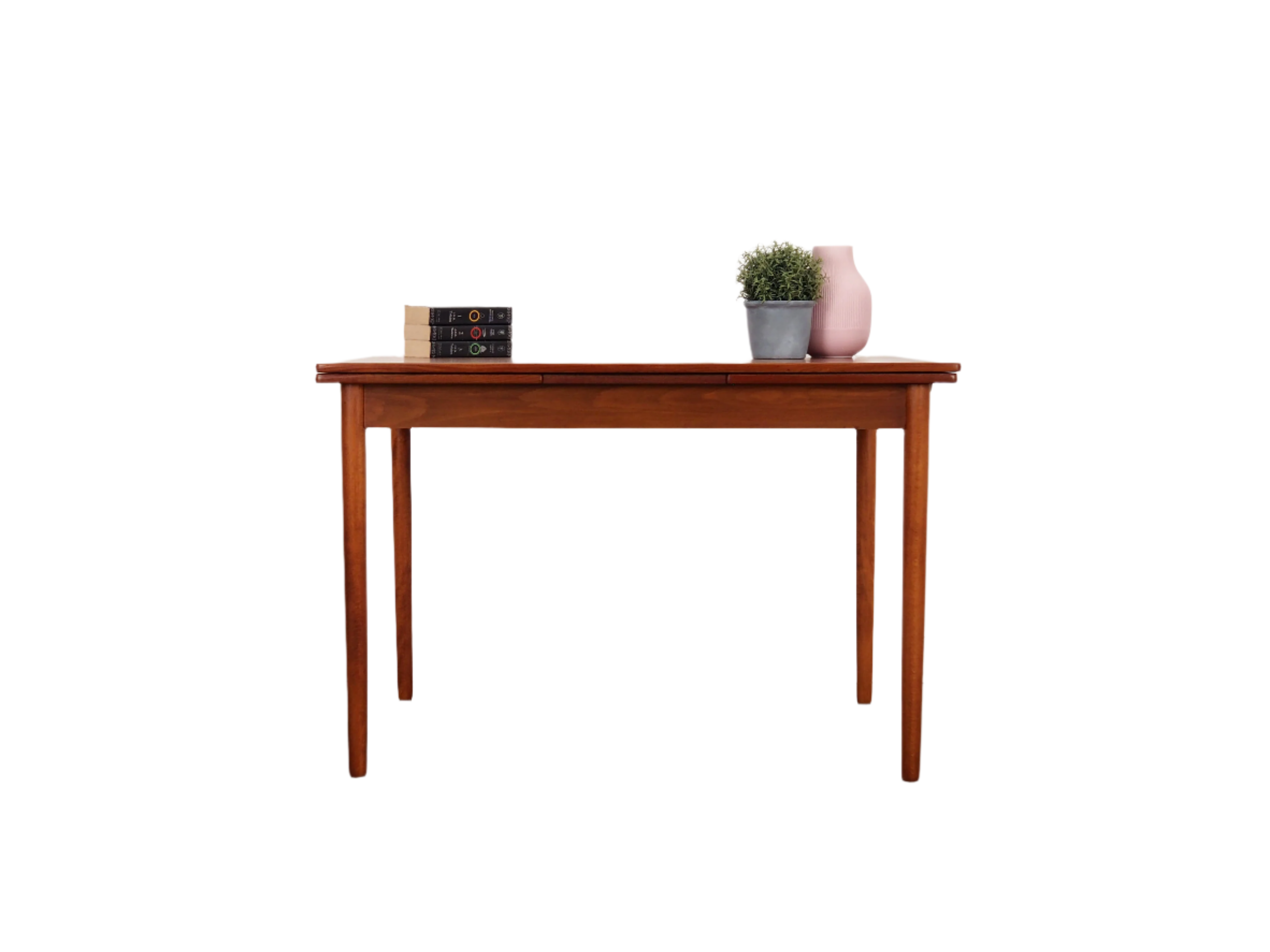 Teak_table_in_Danish_design_1970s_production_Denmark