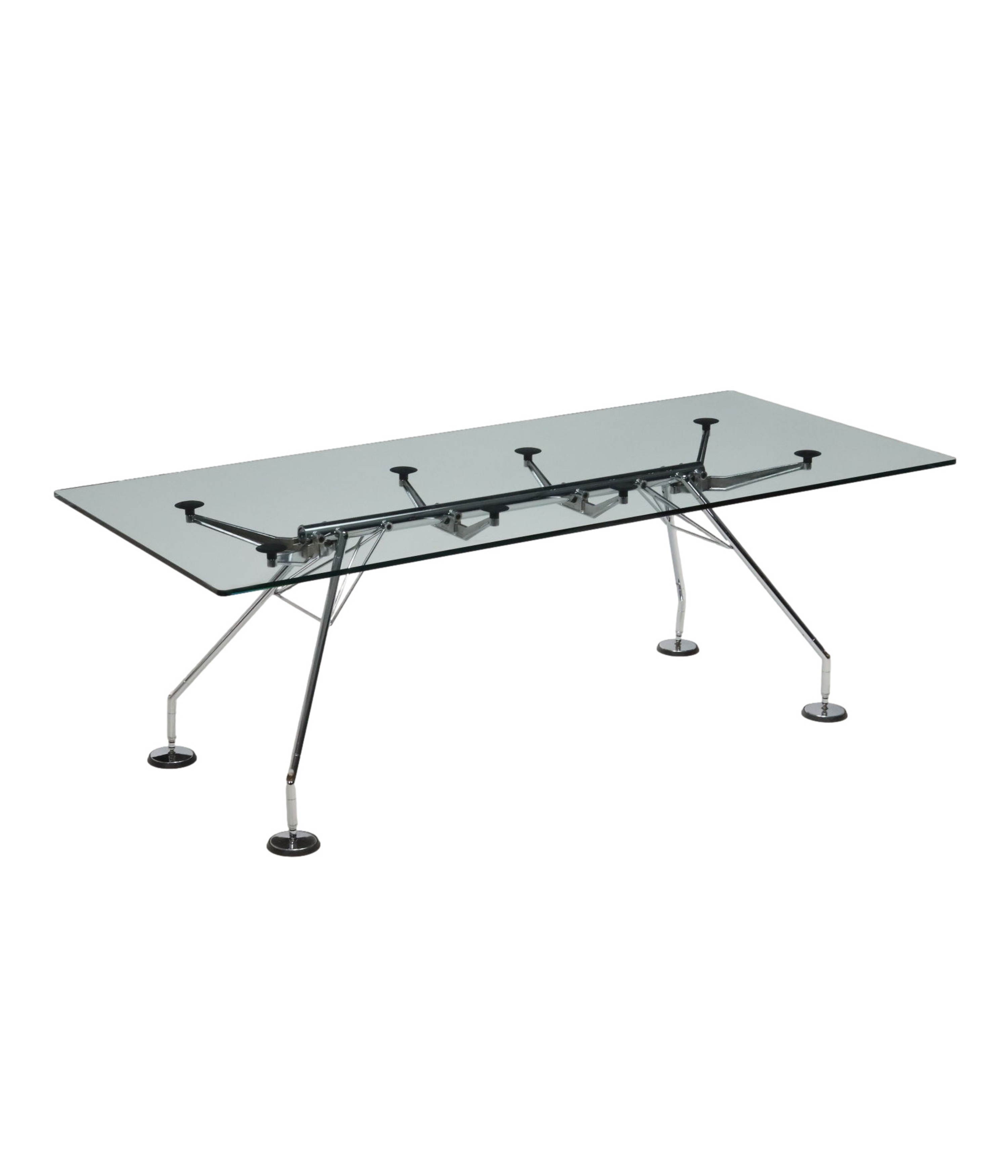 Tecno_Nomos_Table_Vintage_Design_Norman_Foster_Glass_1990s