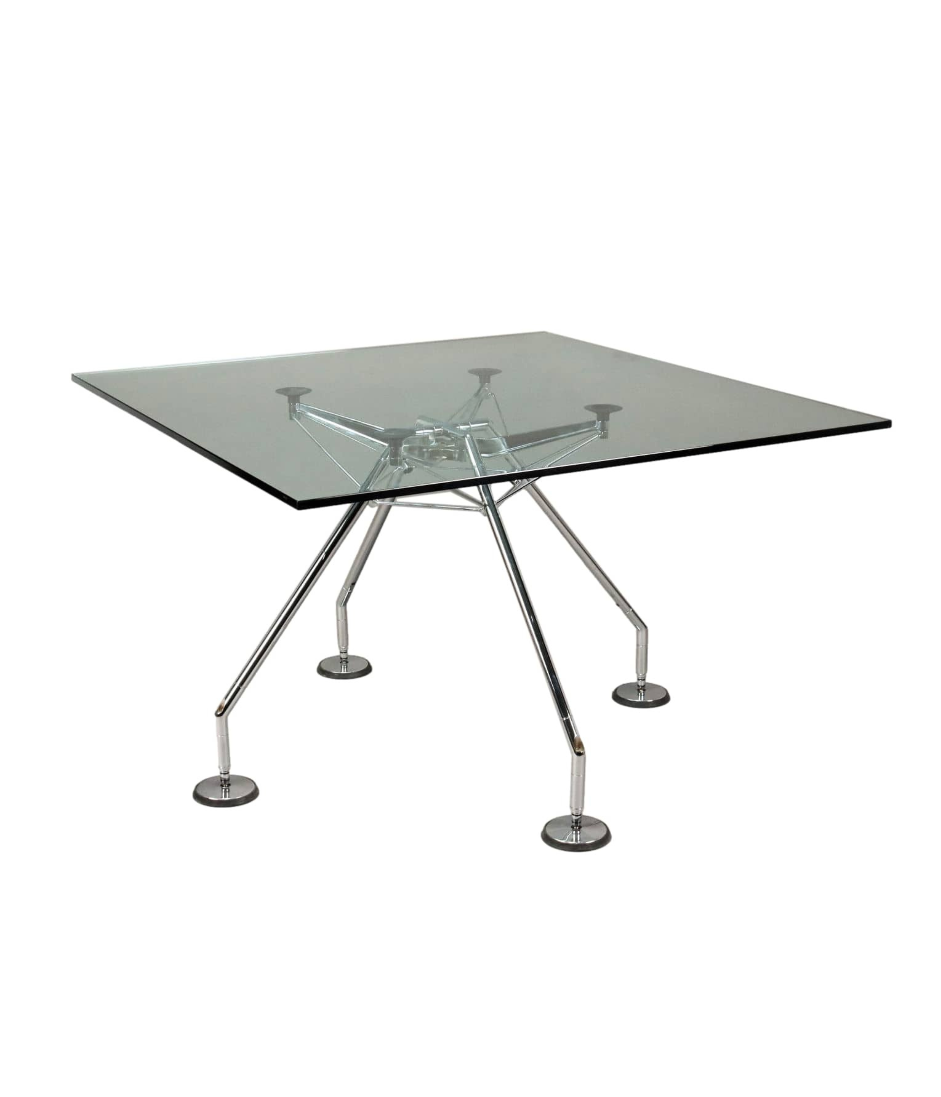 Tecno_Nomos_Table_Vintage_Design_Norman_Foster_Metal_Glass_1990s
