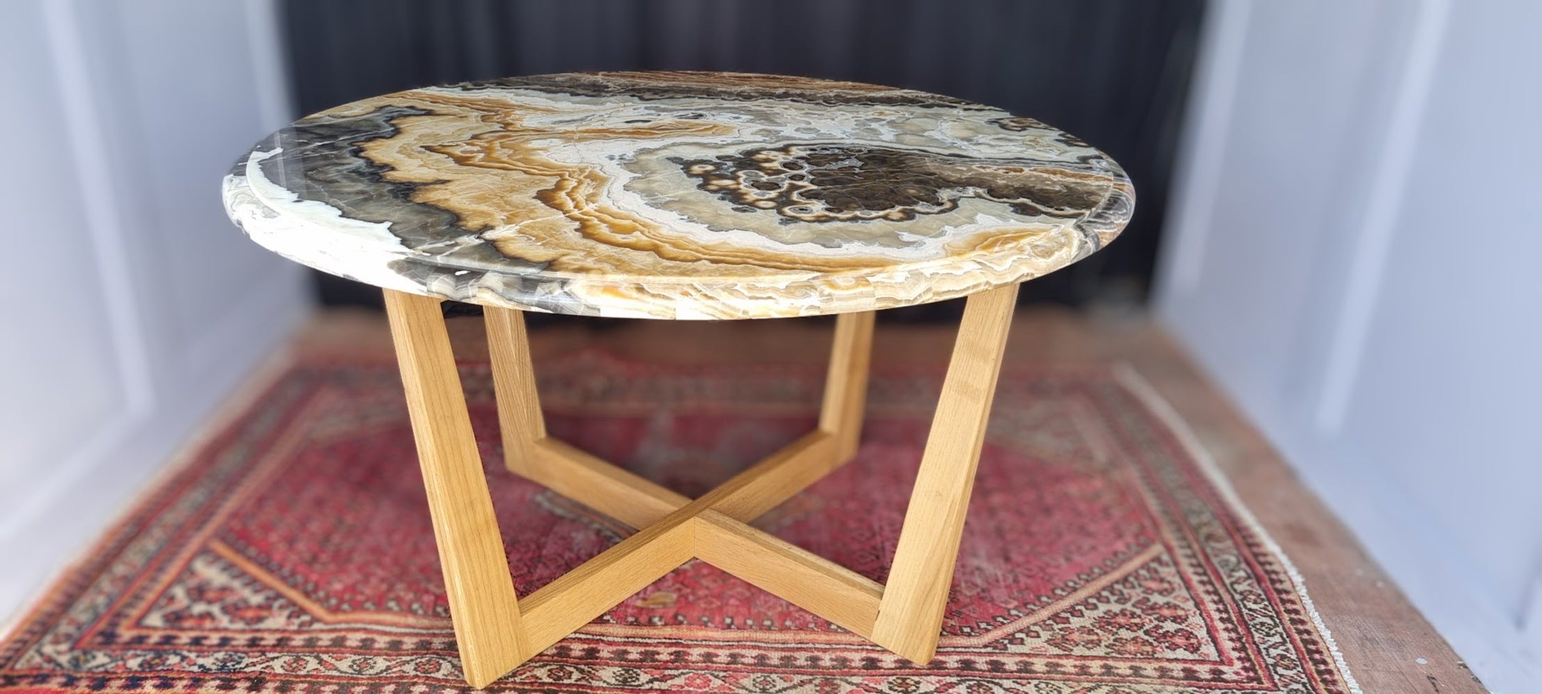 Unique_Circular_Italian_Breccia_Marble_top_dining_table