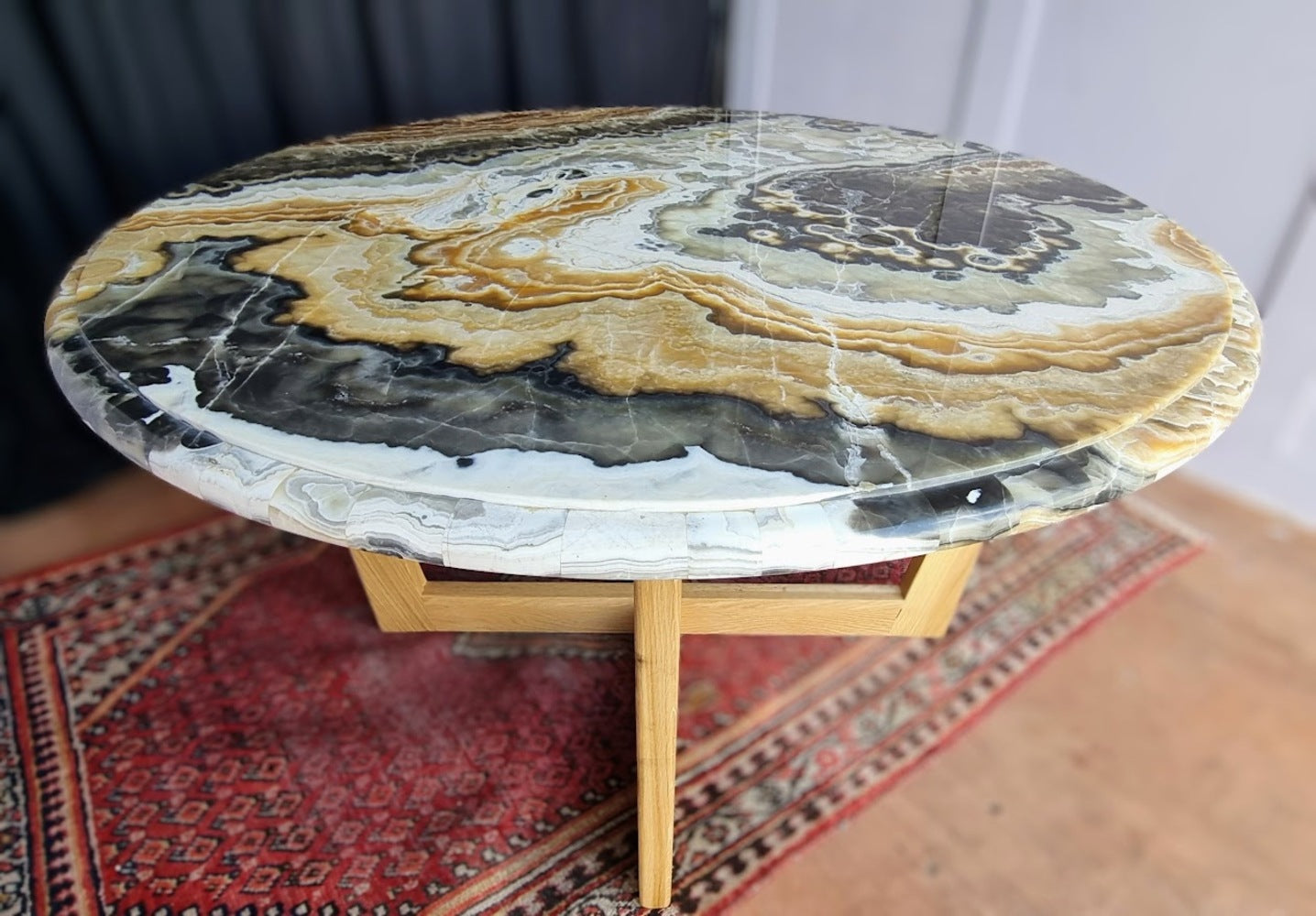 Unique_Circular_Italian_Breccia_Marble_top_dining_table