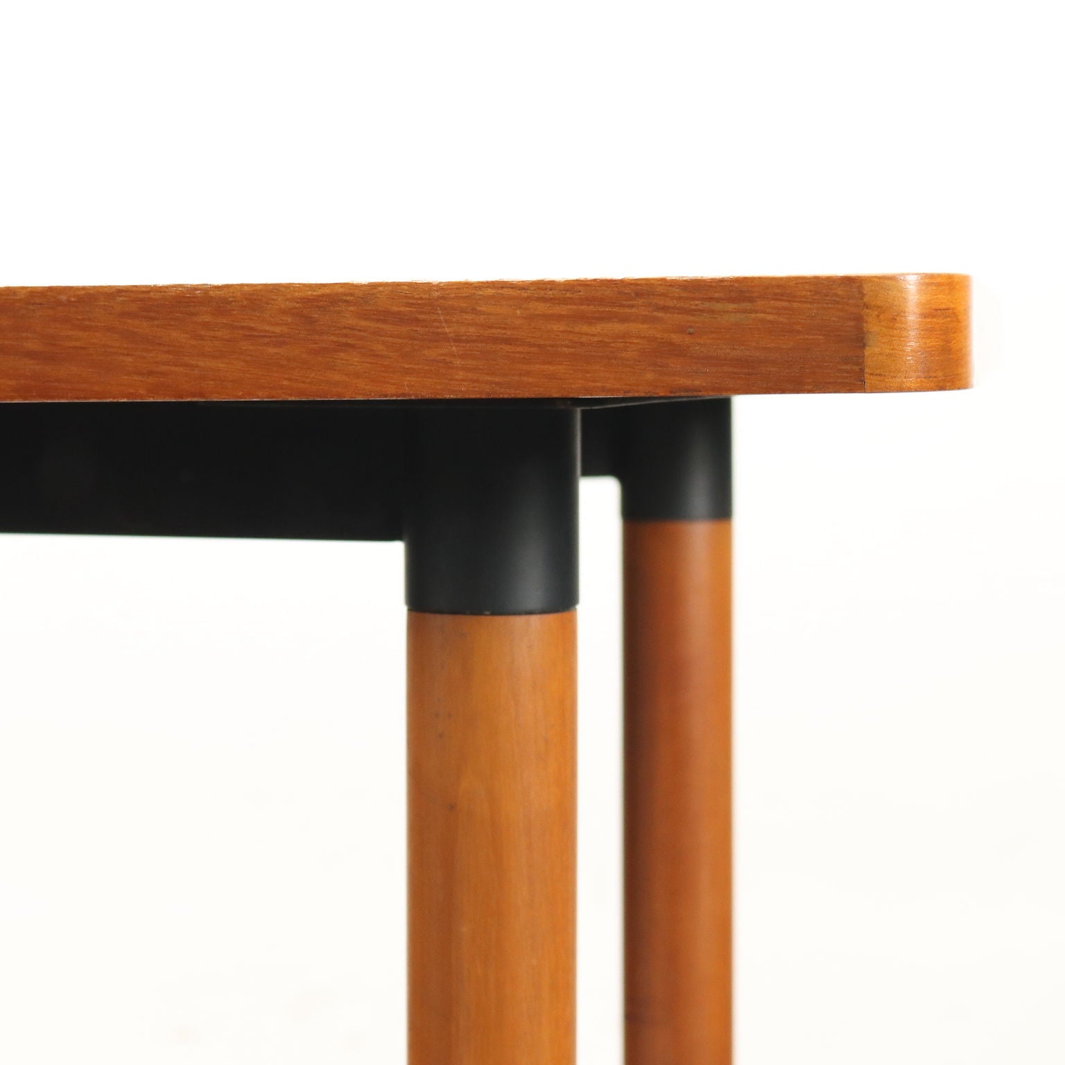 Vintage_1960s_Elegant_Table_Teak_Brass_Feet_Design_Italy