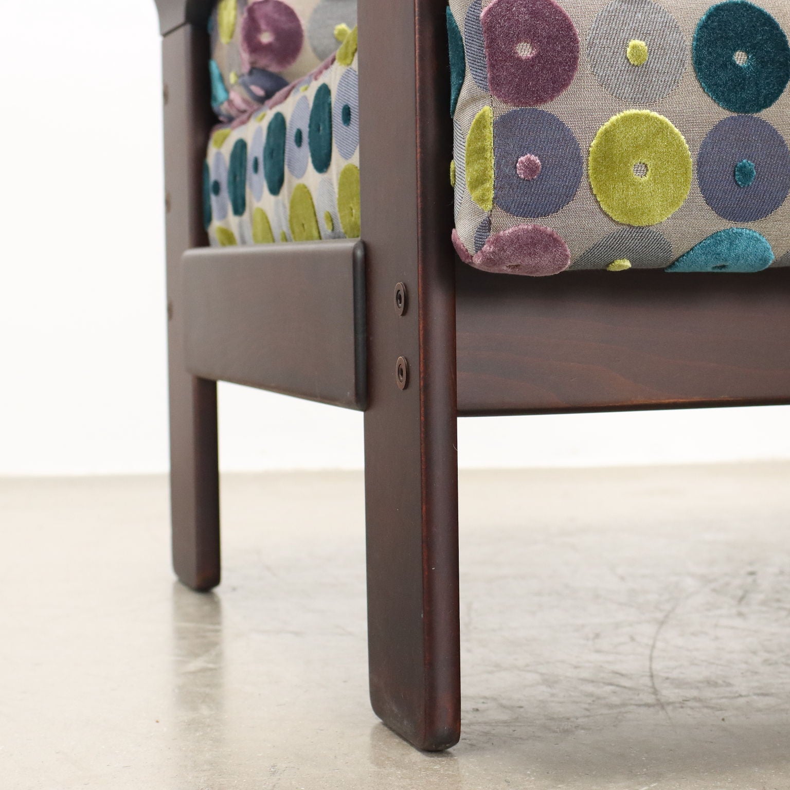 Vintage_Armchair_Beech_Fabric_Italy_1970s