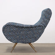 Vintage_Armchair_Fabric_Brass_Foam_Italy_1950s
