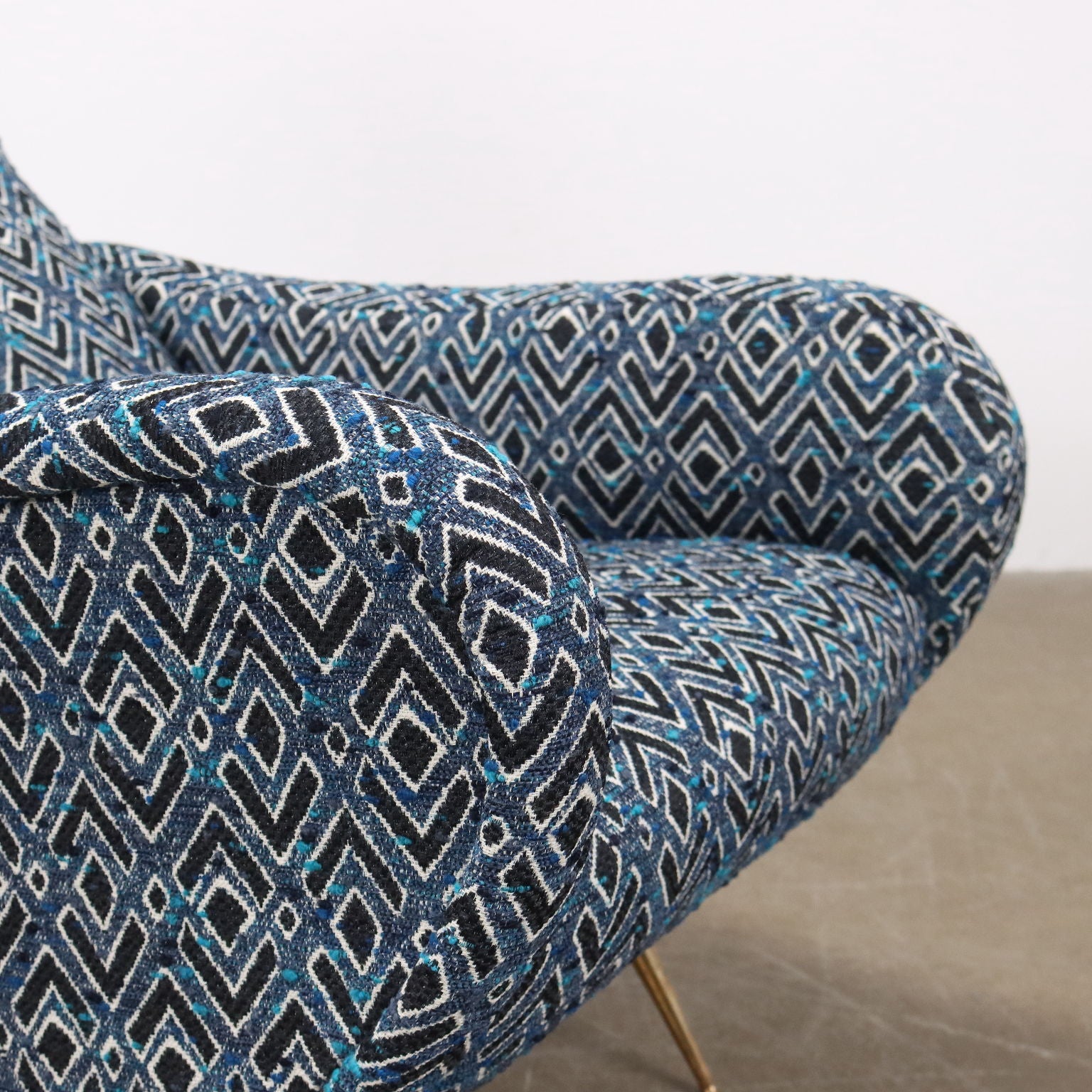 Vintage_Armchair_Fabric_Brass_Foam_Italy_1950s
