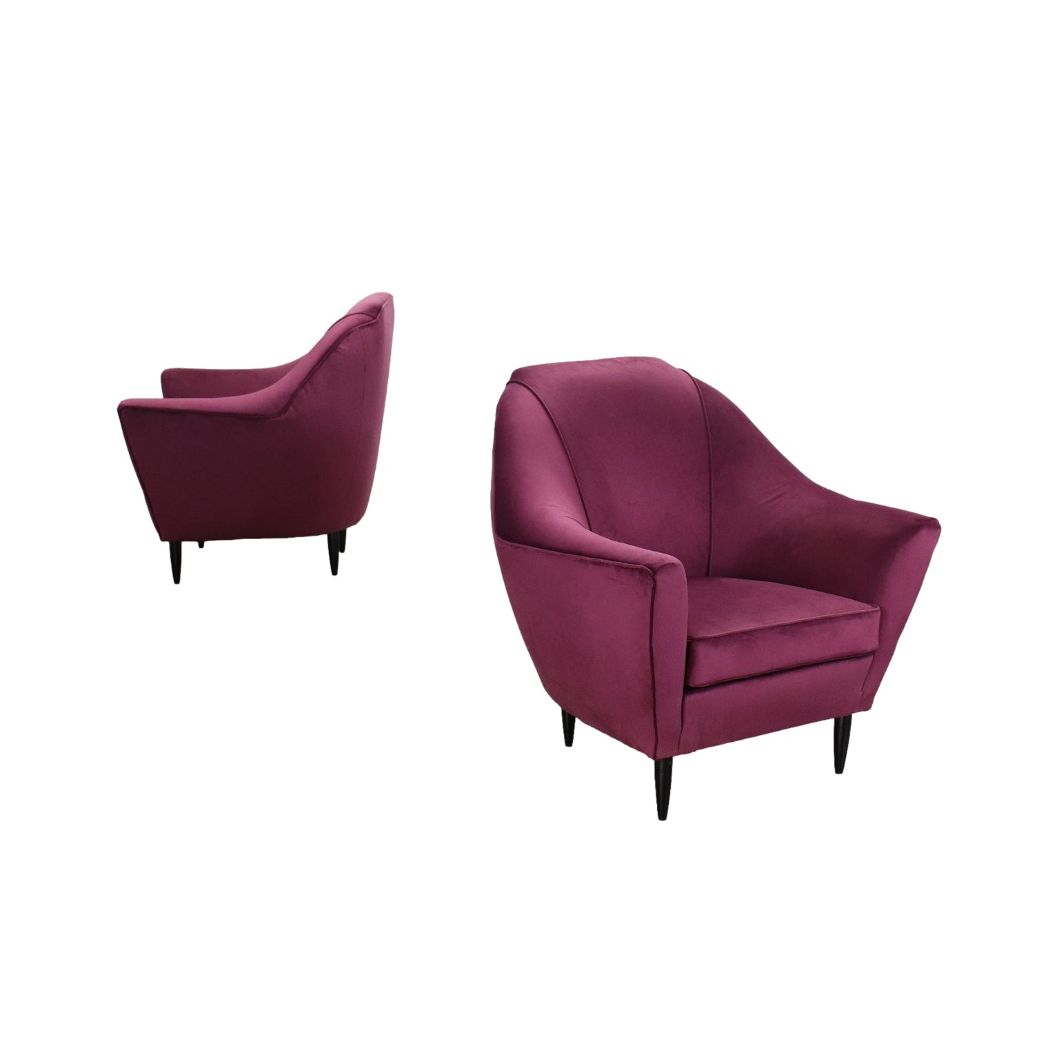Vintage_Armchairs_Ebony_Wood_Velvet_1950s
