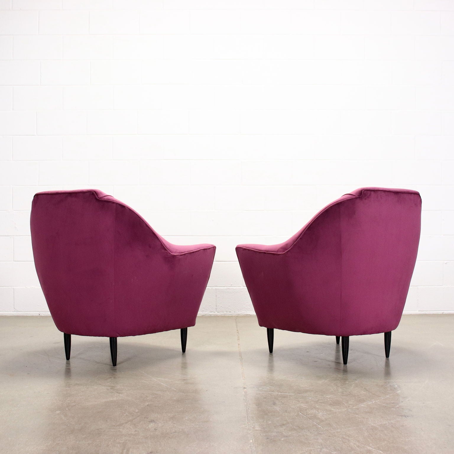 Vintage_Armchairs_Ebony_Wood_Velvet_1950s