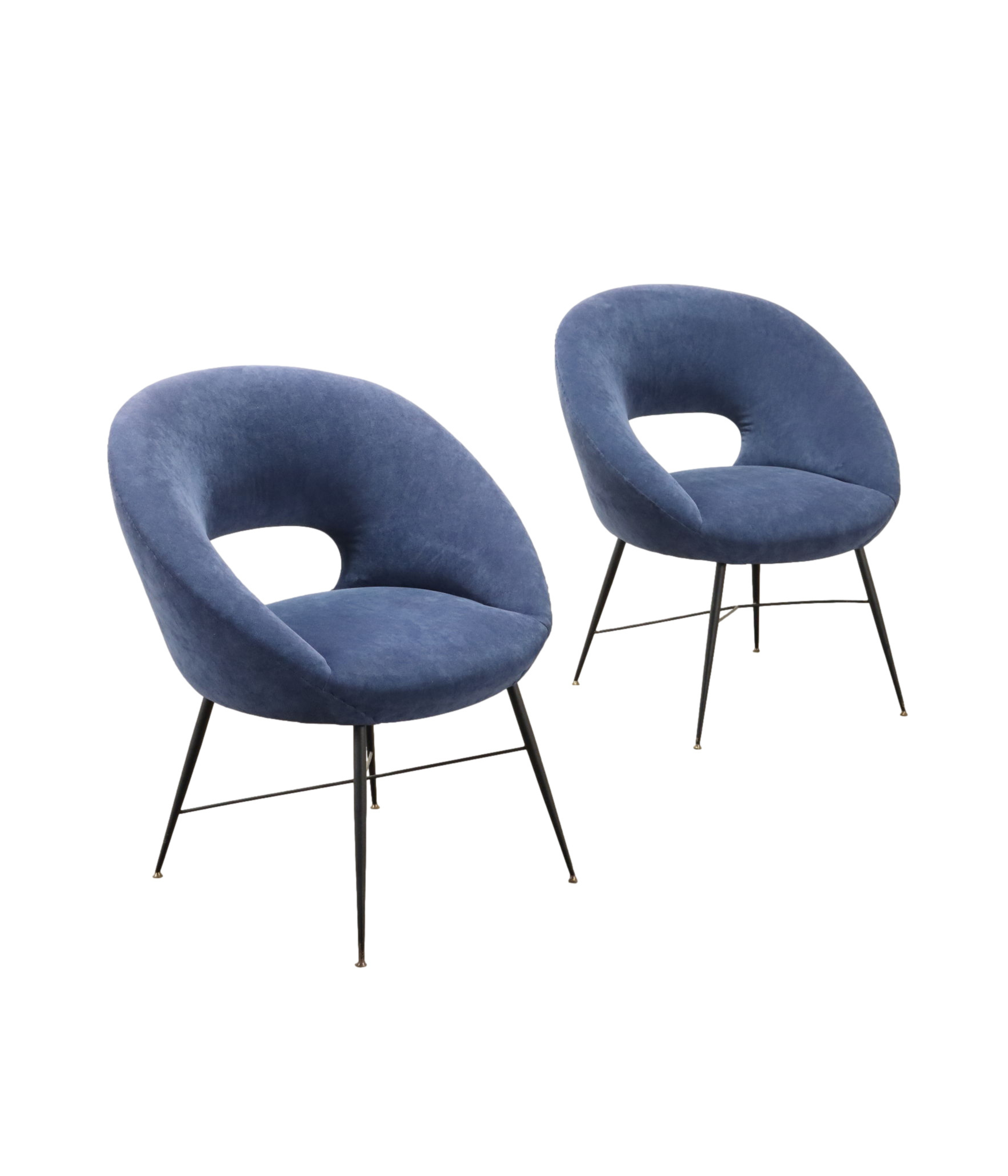 Vintage_Armchairs_Silvio_Cavatorta_Fabric_Brass_Italy_1960s