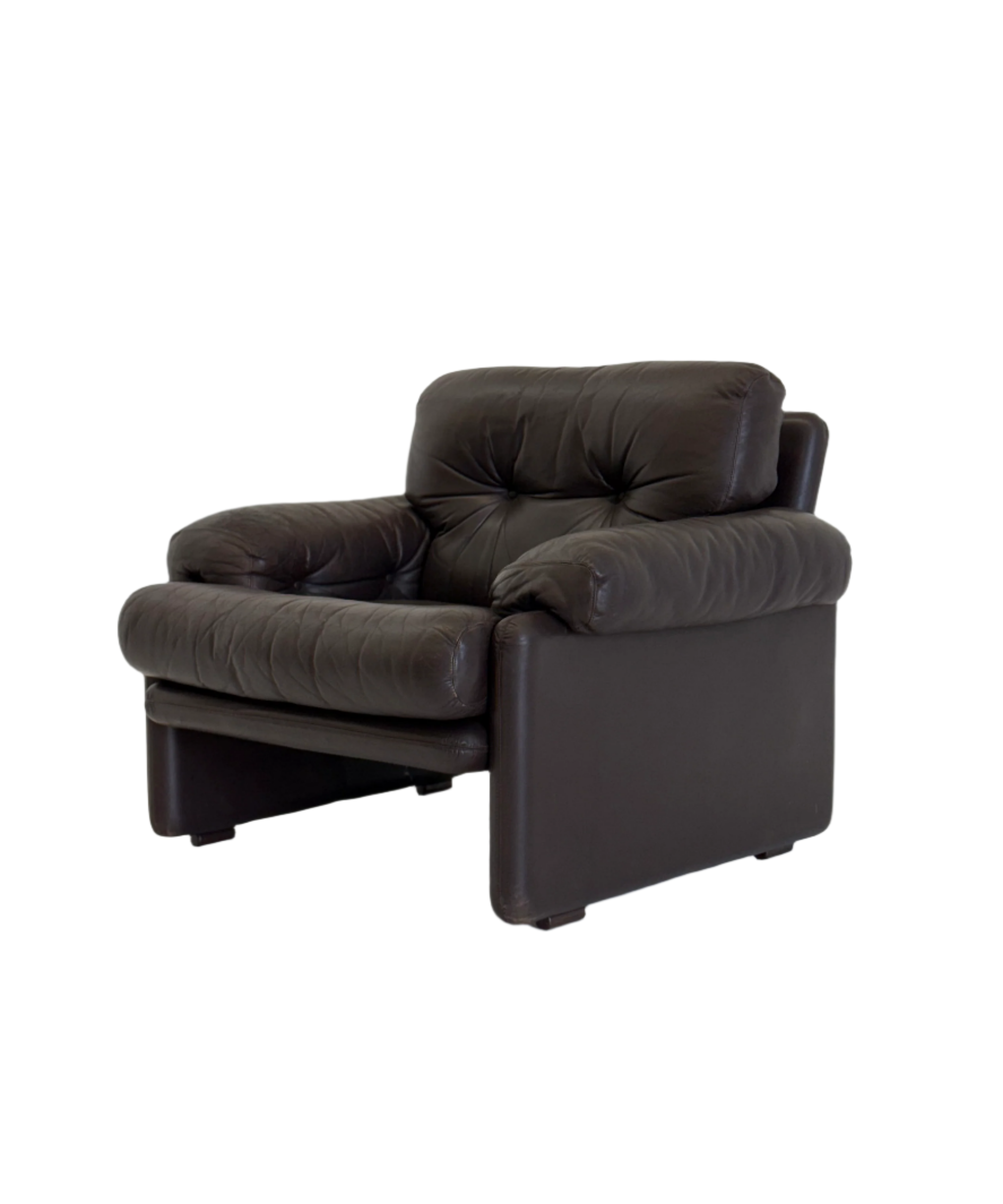 Vintage_B_B_Italia_armchair_Coronado_in_dark_brown_leather