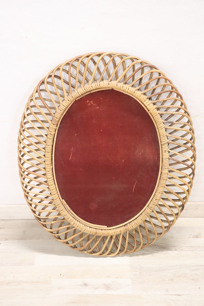 Vintage_Bamboo_Oval_Wall_Mirror_1960s